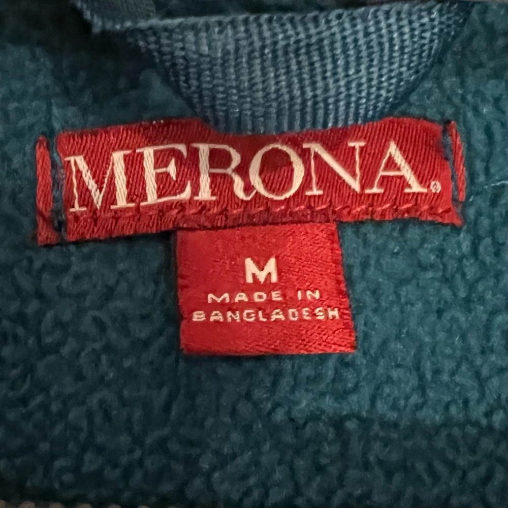 Women’s Merona Full-Zip Blue/Teal Fleece - Picture 2 of 7